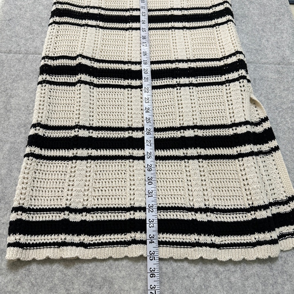 Crochet Maxi Skirt Tank Top Knit Set XL Coastal Boho French Girl Festival Summer - Picture 11 of 14